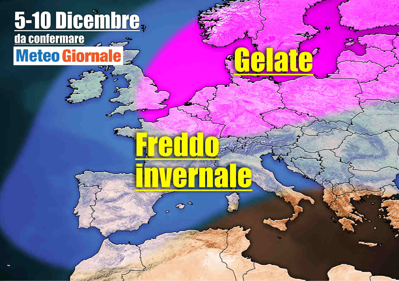 immagine 1 articolo meteo italia a rischio imponente freddo invernale