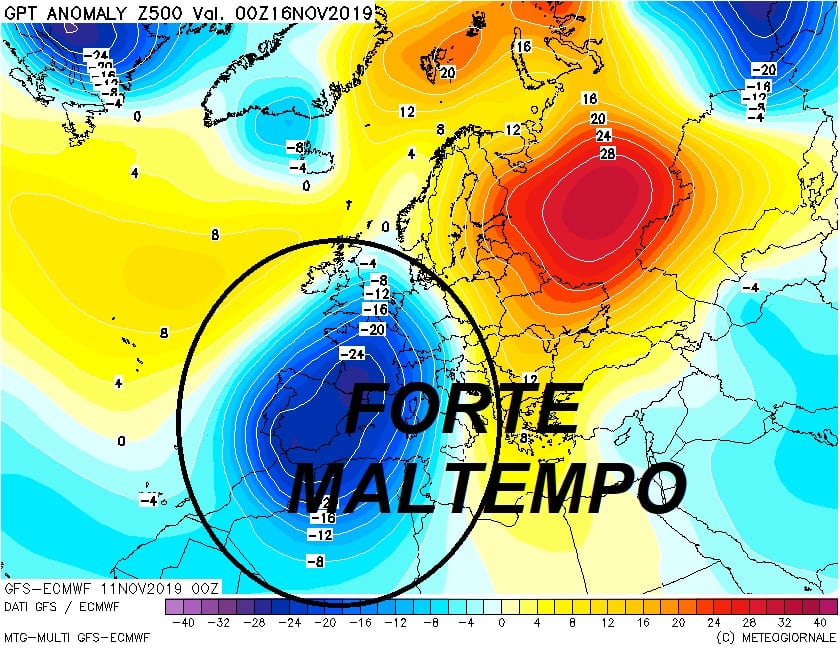 immagine 2 articolo meteo italia vastissima buca di geopotenziale le conseguenze