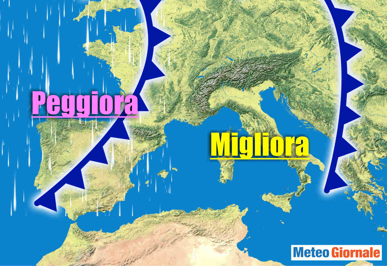 immagine 1 articolo meteo lunedi ancora pioggia poi breve pausa seguito da maltempo