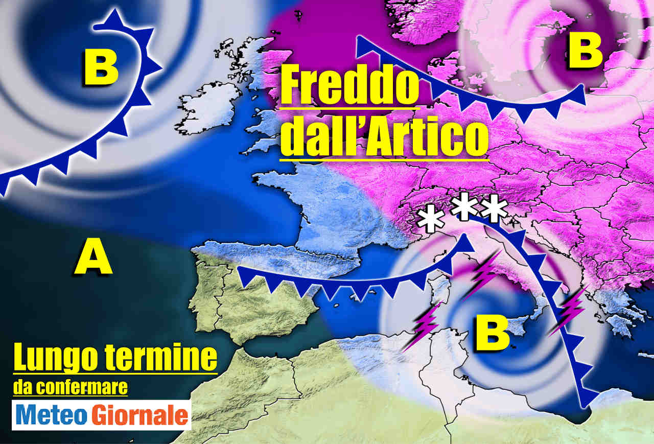 immagine 1 articolo meteo sino al 4 dicembre inverno con irruzione artica