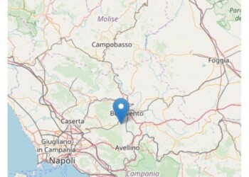 Terremoto in provincia di Benevento, scossa più forte di 3.2