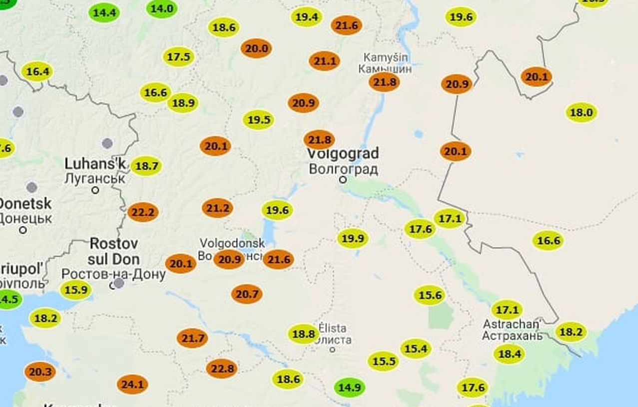 Volgograd, la “vecchia” Stalingrado, vola a 21 gradi, caldo record per novembre