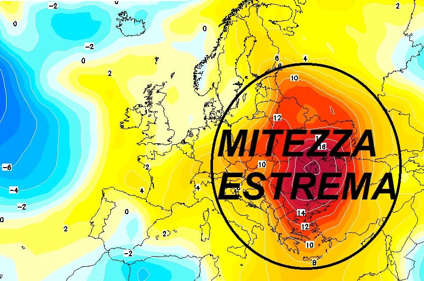 immagine 2 articolo evoluzione meteo inverno mite in europa conseguenze in italia