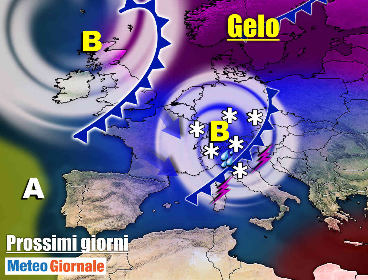 Meteo sino ad Immacolata: VORTICE MEDITERRANEO con PIOGGIA e TEMPORALI