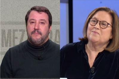 Salvini, per Annunziata il maglioncino diventa ‘cogl……’  