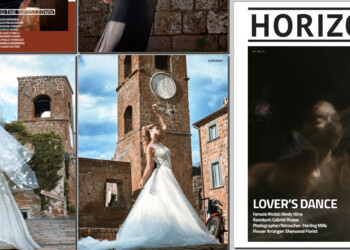 Il borgo fantasma di Celleno incanta il mondo con gli abiti di Glen Couture fra le pagine di Horizont Magazine