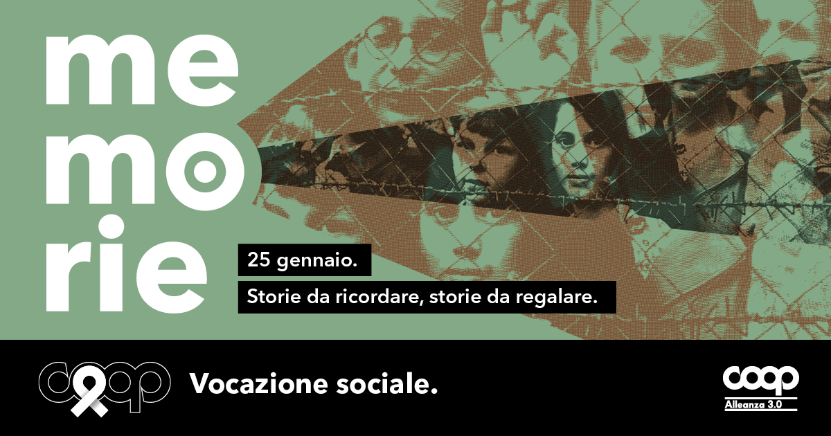 IL 25 GENNAIO CON “MEMORIE” RACCOLTA DI LIBRI PER RAGAZZI IN 73 NEGOZI DI COOP ALLEANZA 3.0 E NELLE LIBRERIE.COOP
