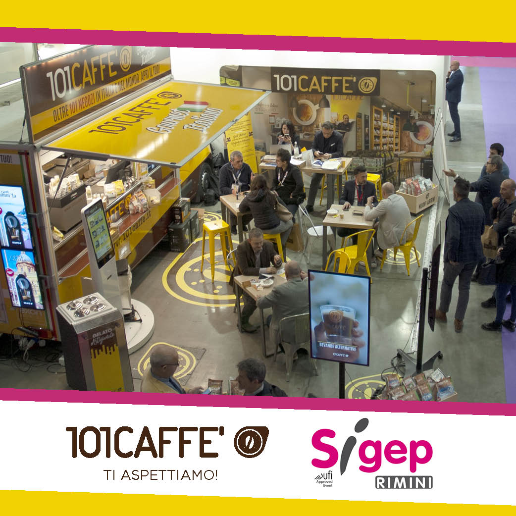 101CAFFE’ al Sigep di Rimini con la caffetteria itinerante