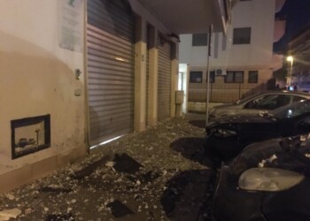 Bomba in centro anziani Foggia
