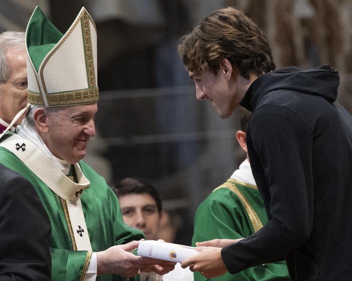 Calcio: Zaniolo dal Papa, poi pensiero a derby “sfondiamoli”