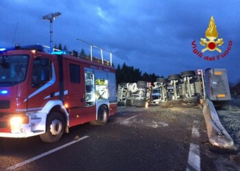 Chiusa la E45 nella zona di Deruta