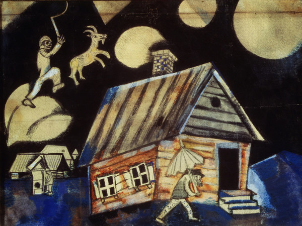 Marc Chagall, Pioggia, 1911, Mosca, Tretyakov Gallery