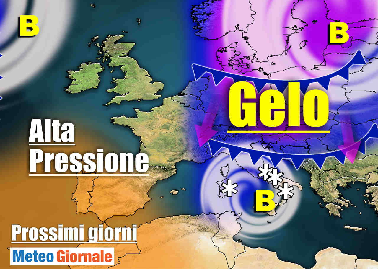 immagine 1 articolo meteo a 7 giorni anticiclone e rischio irruzione fredda con neve