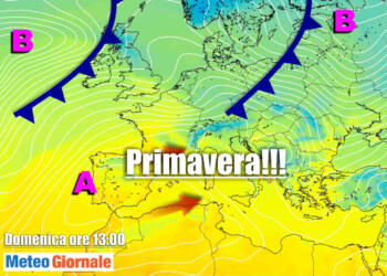 Meteo di Primavera in pieno Inverno, ma non durerà