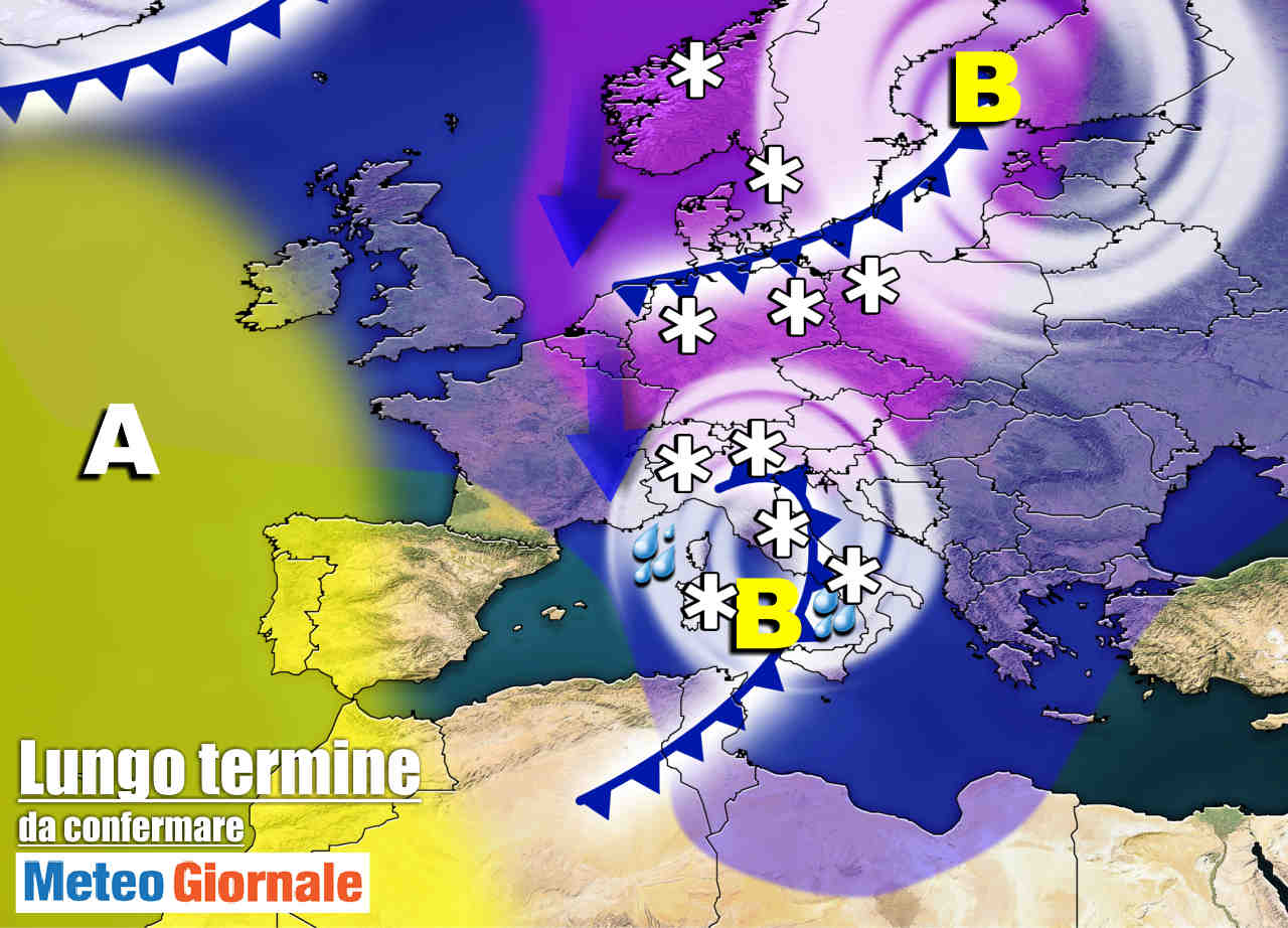 immagine 1 articolo meteo italia sino al 6 febbraio verso irruzione artica