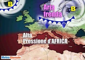 Meteo: TEMPERATURE in AUMENTO prima della BURRASCA d’INVERNO