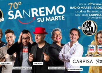 70° Sanremo: Radio Marte e Radio Marte Tv, in diretta dal Festival