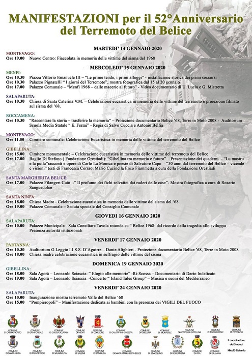 Terremoto Belice: sindaco, risolvere problemi
