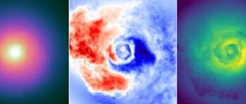 Un cocktail cosmico agita gli ammassi di galassie