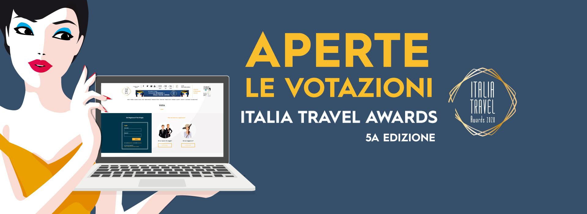 APERTA LA PRIMA FASE DI VOTAZIONI PER GLI ITALIA TRAVEL AWARDS 2020