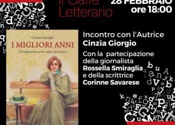 IL 28 FEBBRAIO L’AUTRICE CINZIA GIORGIO PRESENTA IL ROMANZO “I MIGLIORI ANNI” A EUROMA2