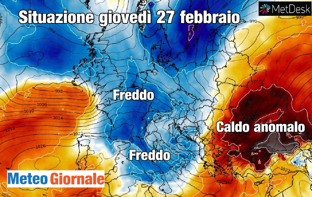 CROLLO TERMICO imminente, arriva l’Inverno