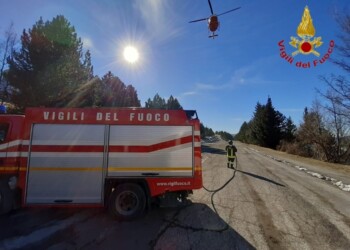 Escursionista in dirupo sul Monte Bove