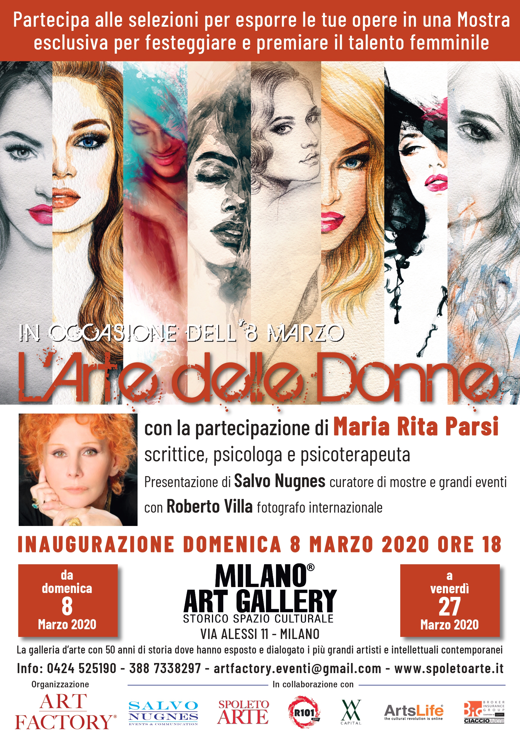 Un 8 marzo al femminile con l’Arte delle donne alla Milano Art Gallery