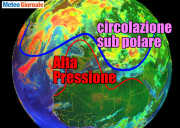 Meteo WEEKEND con l’ALTA PRESSIONE insidiata dal Getto Polare