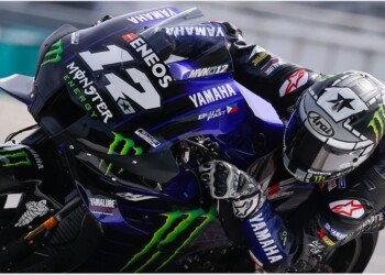 Moto:test Losail;Yamaha Vinales chiude al comando,Rossi cade