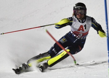 Sci: slalom Kranjska; in testa Swenn-Larsson 15/a Curtoni