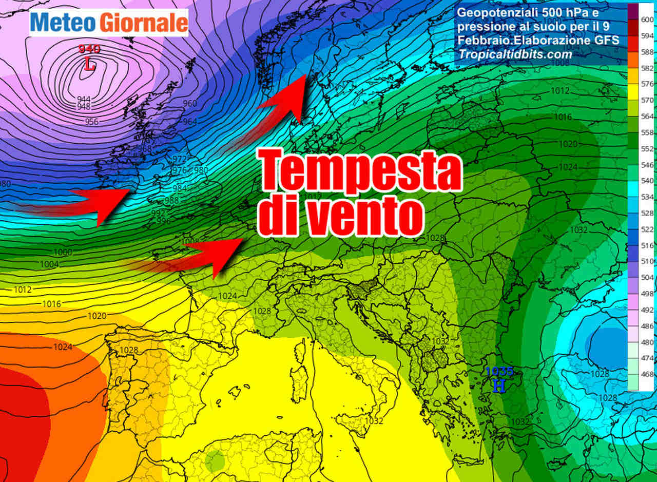 immagine 1 articolo tempesta verso europa super ciclone ecco effetti italia