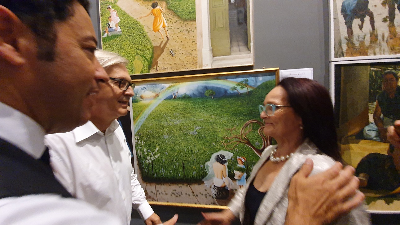 L’artista bellunese Rosanna Cecchet in un prossimo servizio di Arte in Quarantena del Tgcom24