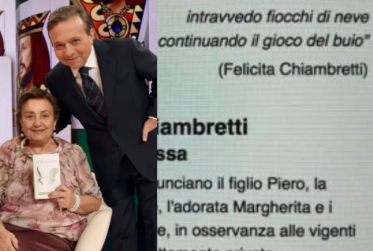 Chiambretti ricoverato pubblica i versi della madre poetessa uccisa dal virus. Le condizioni del presentatore