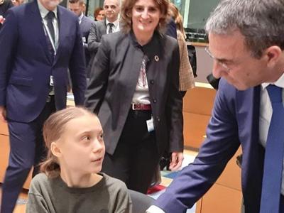 Il ministro Costa incontra Greta