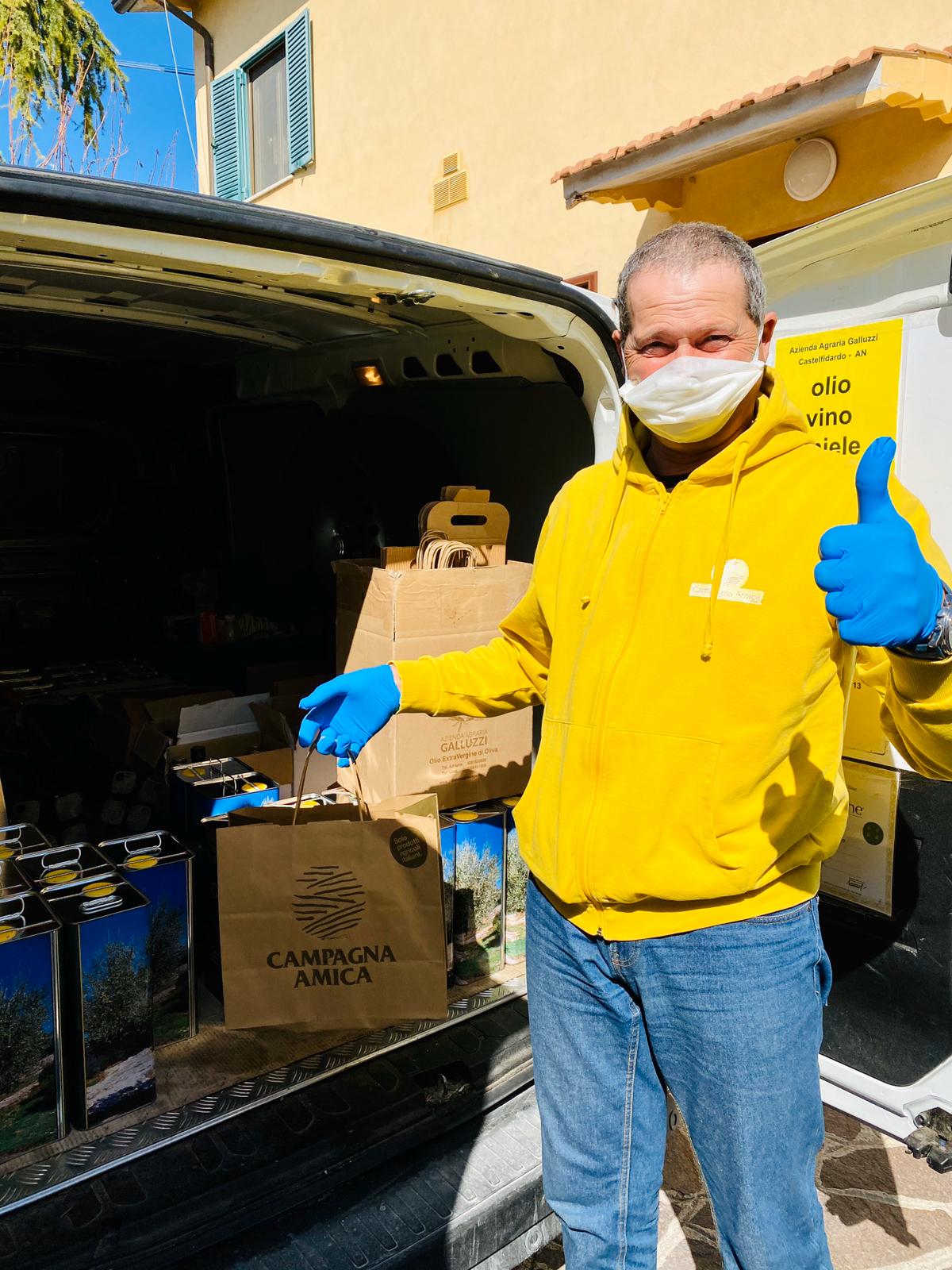 Coldiretti Marche, cibo di qualità anche alle famiglie povere: Campagna Amica lancia la Spesa Sospesa a domicilio