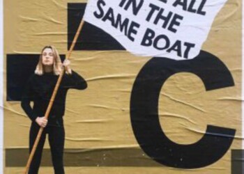 Coronavirus: manifesti a Firenze, ‘tutti nella stessa barca’