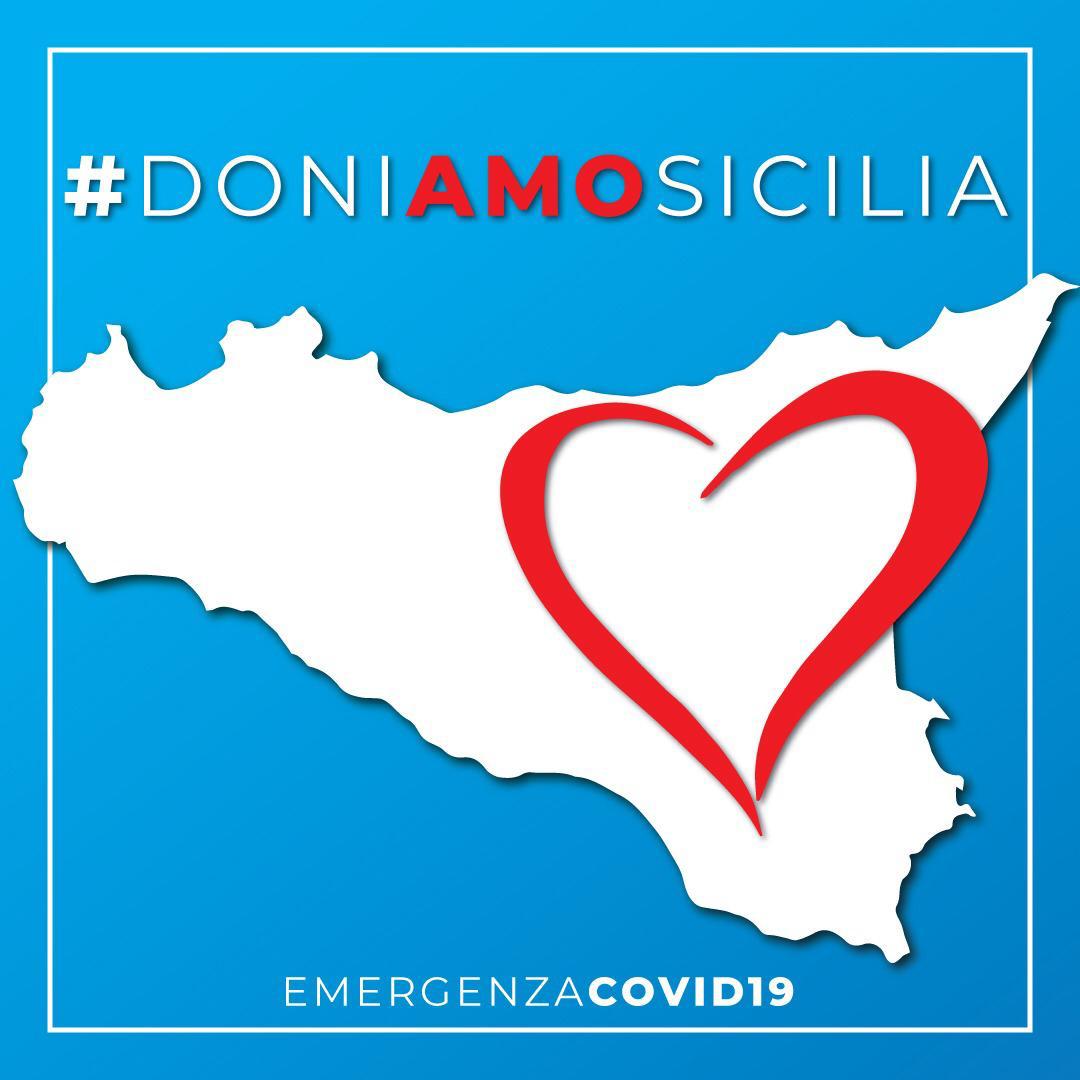 Coronavirus, inizia la campagna “#DoniAmoSicilia”, per raccogliere fondi e acquistare attrezzature sanitarie