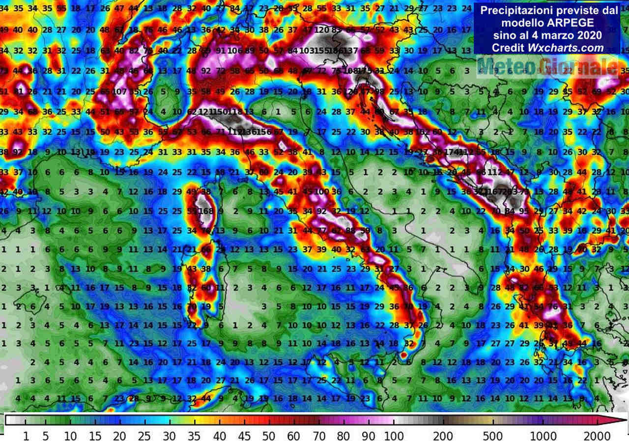 immagine 1 articolo grandi piogge italia in settimana vediamo quali le aree piu colpite