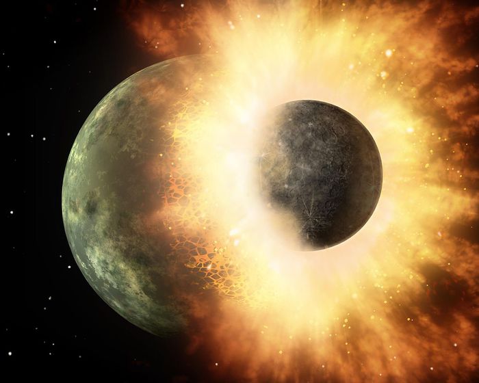 Nella Luna c’è un frammento del pianetino che la generò