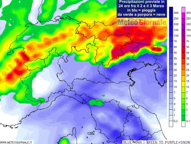 immagine 2 articolo neve italia cadra anche abbondante previste vere tormente