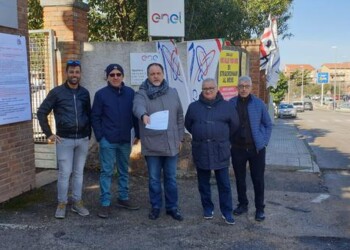 Protesta lavoratori E-distribuzione