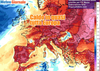 Verso PRIMAVERA PRECOCE: imminente super aumento delle temperature