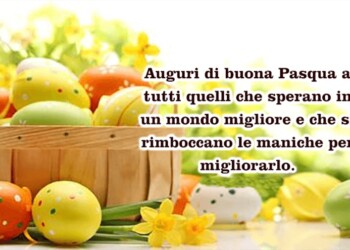 Quest’anno la Pasqua sarà permeata da un messaggio diverso:costruire un “mondo nuovo”.