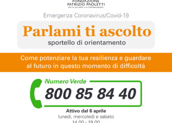 Emergenza Covid-19: attivo lo sportello telefonico “Parlami, ti ascolto” per  genitori, famiglie, adolescenti e anziani