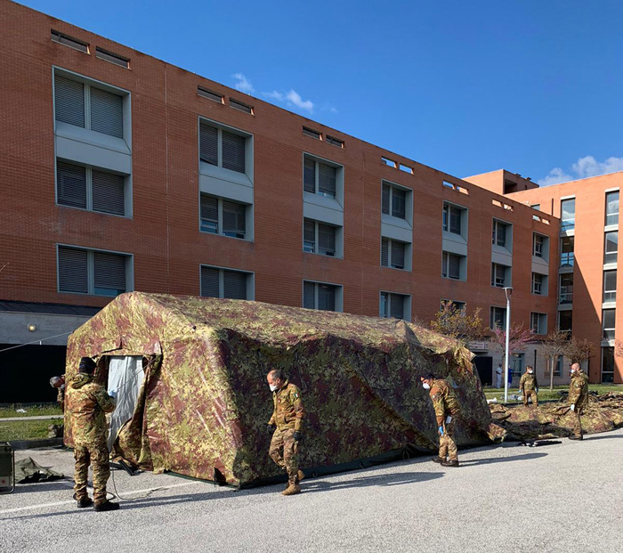 A Jesi ospedale da campo Marina Militare
