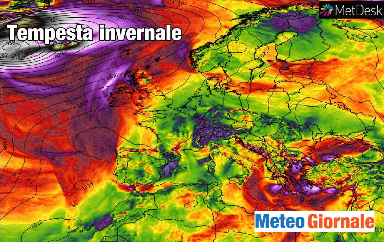 immagine 1 articolo ciclogenesi esplosiva invernale bufere di neve