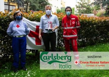 Coronavirus: Carlsberg Italia sostiene comitato Varese Croce Rossa Italiana  