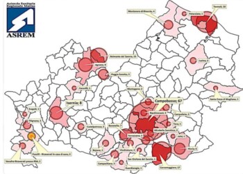 Coronavirus, in Molise 3 Comuni su 4 ‘virus free’