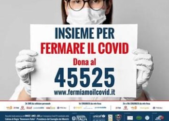 Coronavirus: ‘Insieme per fermare il Covid’, raccolti oltre 1,5 mln  